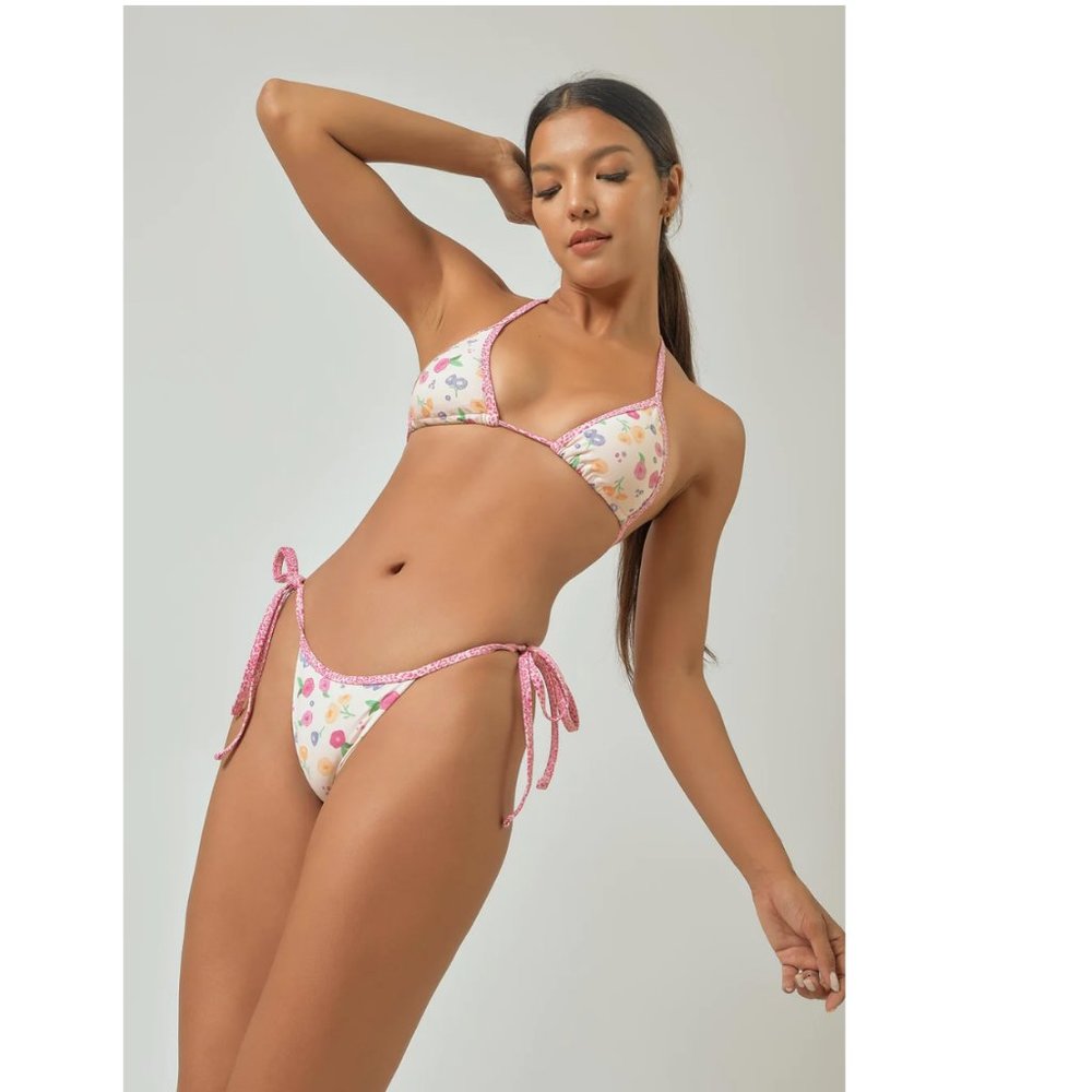 SET Blackbough Sweet Rose Nikki Top and string cheeky bottoms XXL